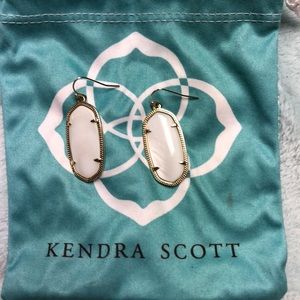 White Kendra Scott earrings